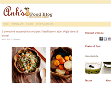 Tablet Screenshot of anhsfoodblog.com